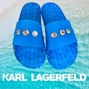 KARL LAGERFELD Jelly Slides - Women’s Size 10